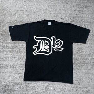 Vintage 2001 D12 Shady Records Eminem Rap Concert Promo Tee Black T-Shirt Size L